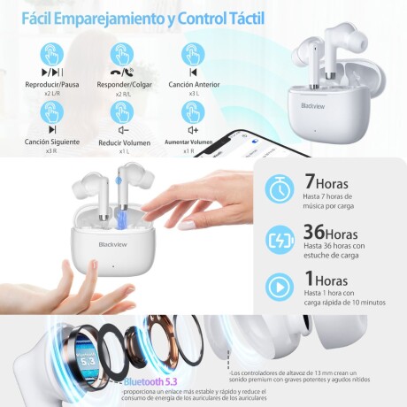 Auriculares inalámbricos Blackview Airbuds 4 V01