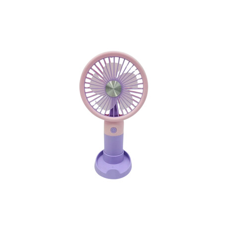 Mini ventilador portátil de escritorio multicolor – recargable Lila