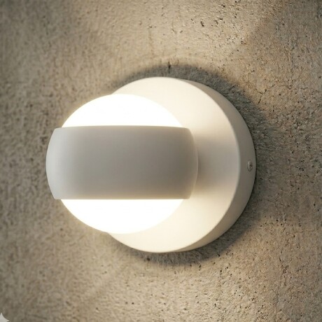 Aplique Led Bidireccional de Pared tipo spot esfera minimalista BLANCO