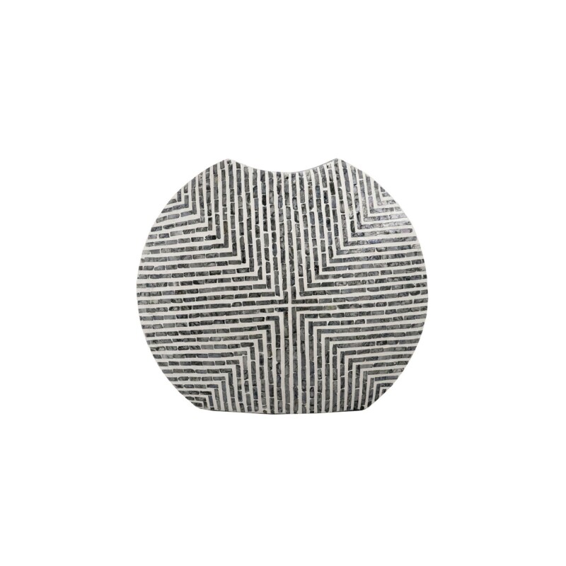 FLORERO GEOMETRICO 62x14x53CM BLANCO/NEGRO FLORERO GEOMETRICO 62x14x53CM BLANCO/NEGRO