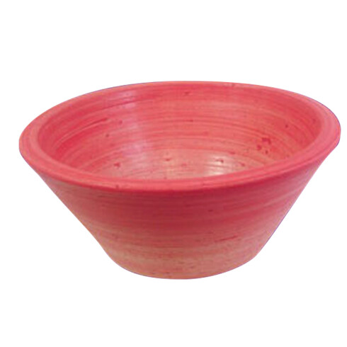 Bacha artesanal cónica de fango rojo para apoyar 35,5 diá x 18 000