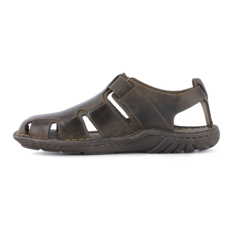 Sandalia de Hombre Freeway Casual Marrón Capuchino (Cuero Graso)