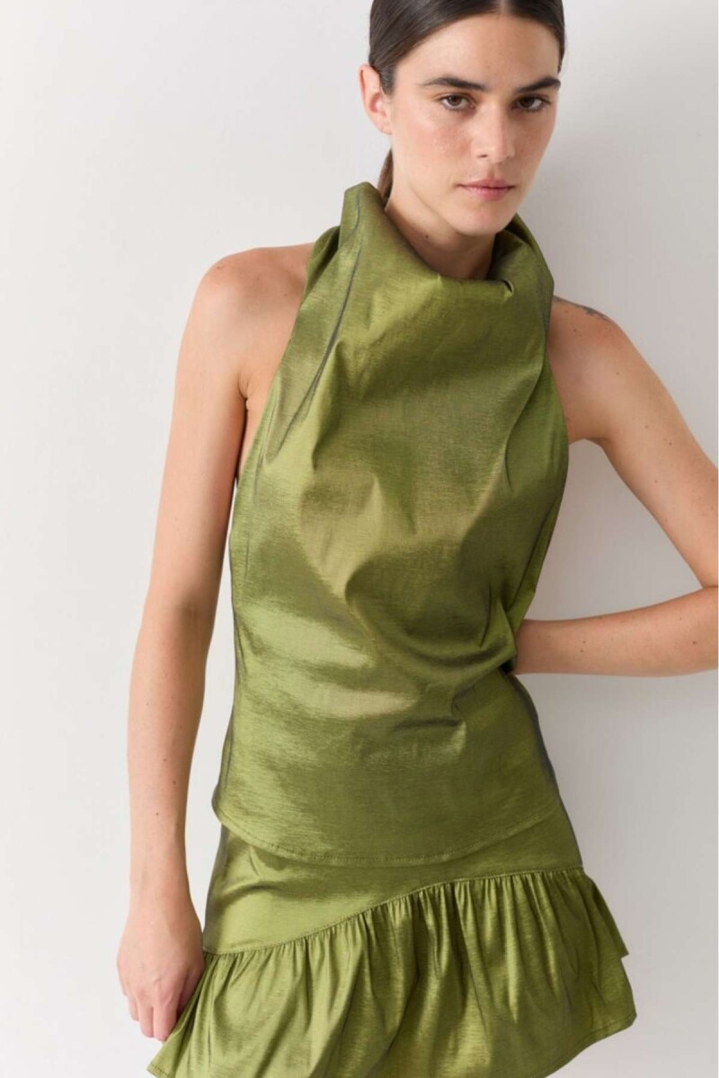 TOP HALTER PARTY - Verde 