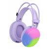 Auricular Inalambrico Gamer Luz Rgb LILA