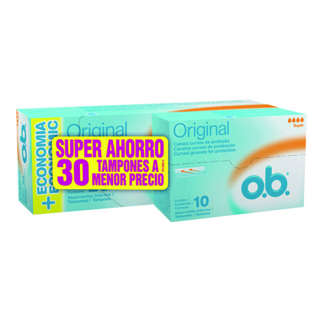 Pack Tampones O.B. Super 20 + 10 | Higiene Femenina Pack Tampones O.B. Super 20 + 10 | Higiene Femenina