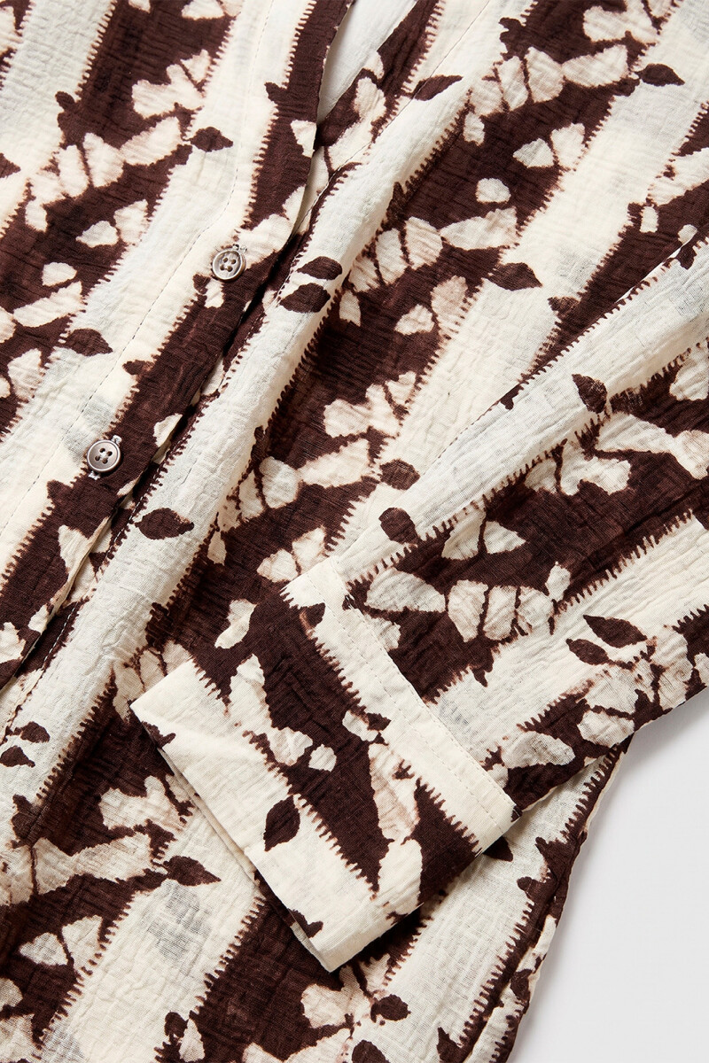 BLUSA HANNA ROCIO MARRON