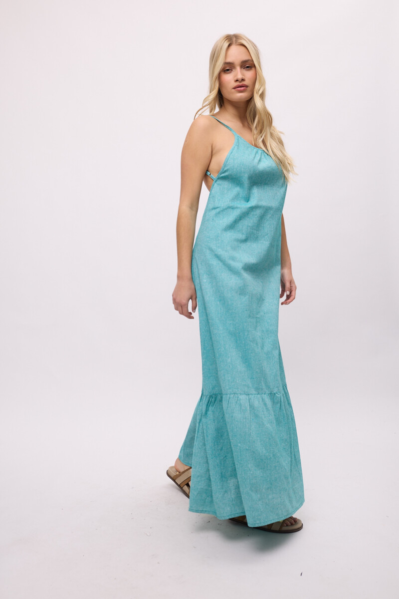 Vestido Croma - Petroleo 