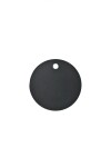 Tag circular liso NEGRO