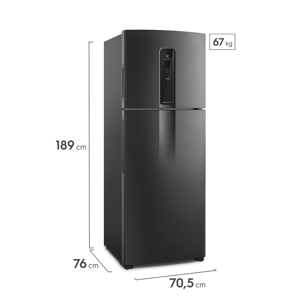 Refrigerador Frío Seco 508 Lts Black S/D INVERTER Negro