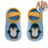 Set de medias con aplique anti deslizante buba 1 a 3 Pingüino Celeste