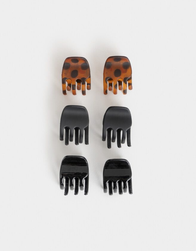 Broches Sets Carey Set De Broches - Combinacion Bicolor