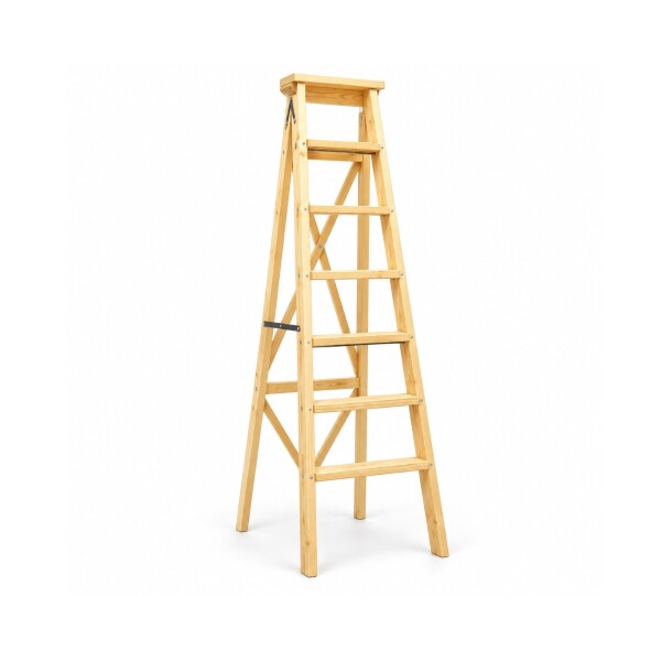 Escalera Familiar de Madera 6 Escalones 1,45 m Escalera Familiar De Madera 6 Escalones 1,45 M