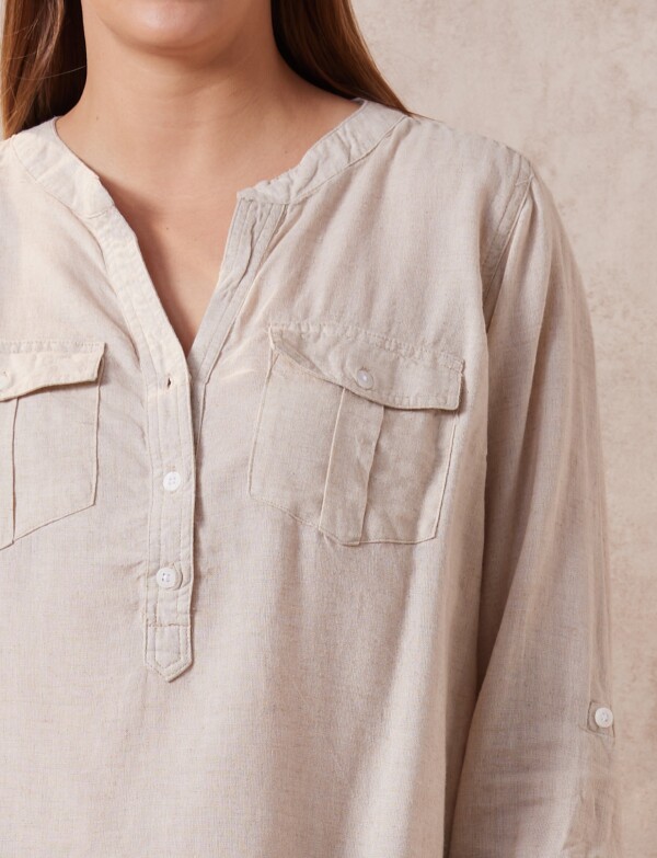 Blusa Lino BEIGE