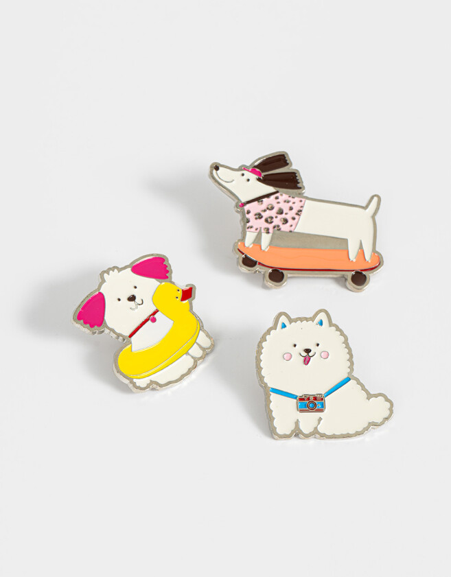 Pin Esmaltado Set De Pines Metálicos - Combinacion Multicolor