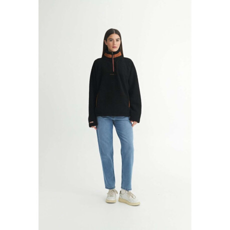 Campera sherpa Teddy Negro