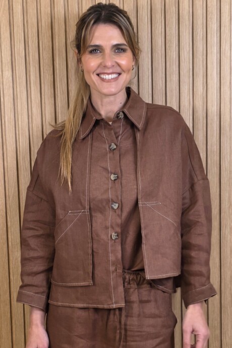 Sobrecamisa Greta Chocolate