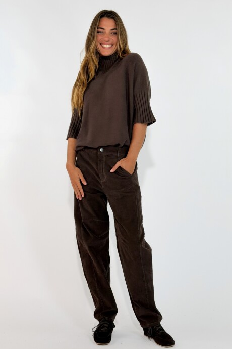 PANTALON ZOE Chocolate
