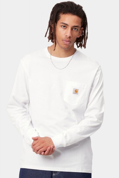 L/S Pocket T-Shirt Blanco
