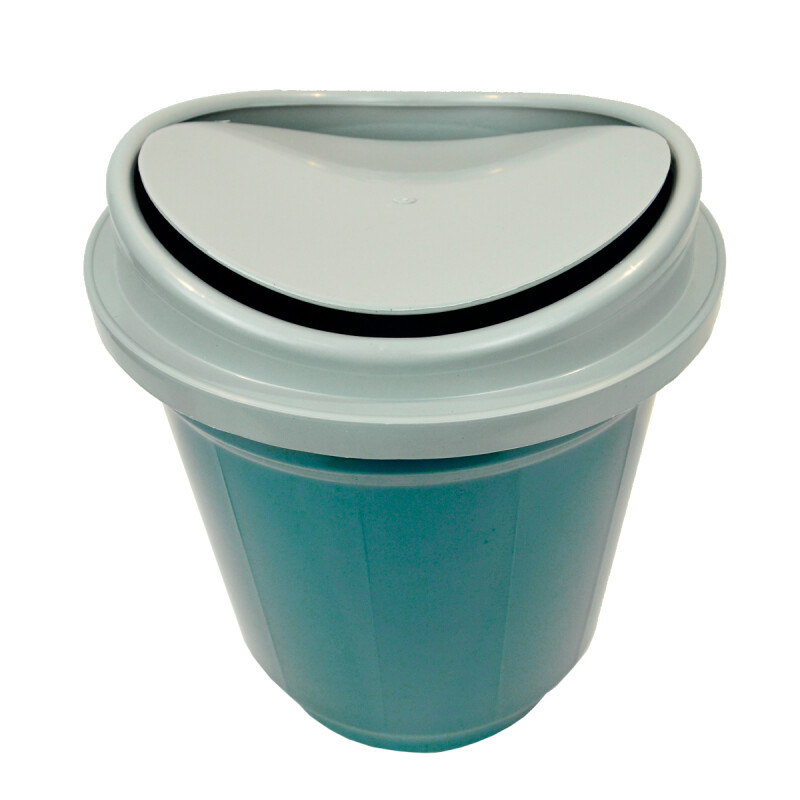 Basurero de plástico con tapa vaivén 20 lts COLORES SURTIDOS