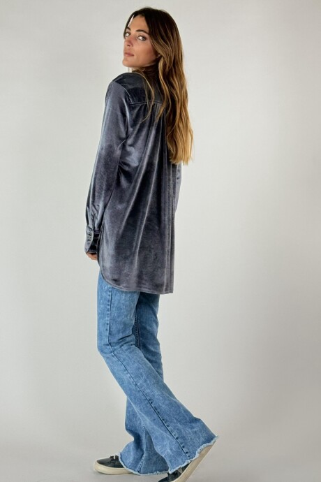CAMISA VELVET ORNELLA Grafito