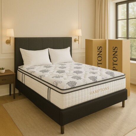 Sommier 2 plazas Hamptons Hybrid Bronze Negro