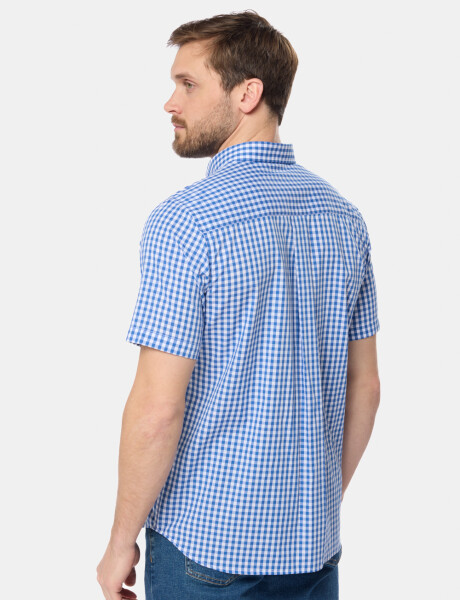 CAMISA SPORT A CUADROS Azul
