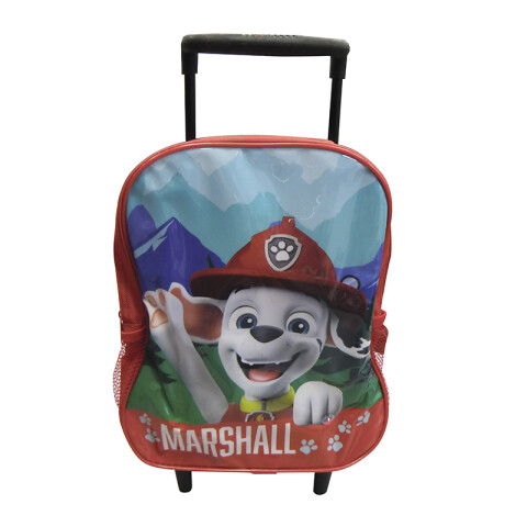 Mochila Infantil Paw Patrol Con Carro 30 Cm MARSHALL