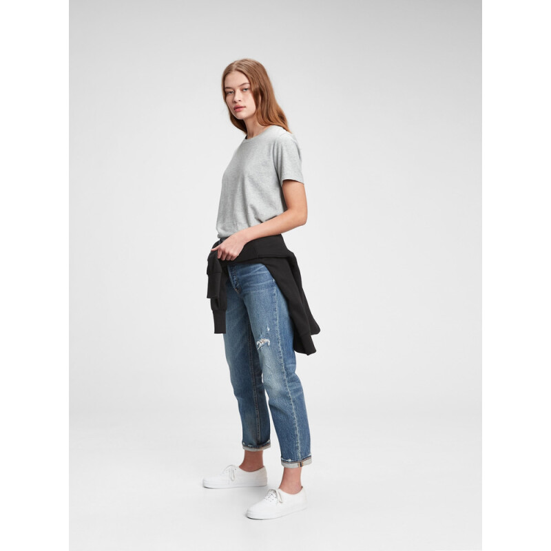 SS ORGANIC VINT CRW HEATHER GREY
