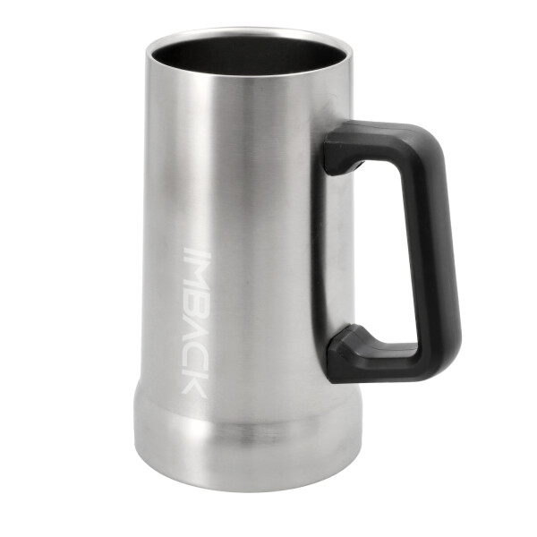Jarra Vaso Cerveza Termica 750 Ml Conserva 3 Hs Frio 1 Hs Calor Acero Inoxidable Ss304 Imback Color Plateado Jarra Vaso Cerveza Termica 750 Ml Conserva 3 Hs Frio 1 Hs Calor Acero Inoxidable Ss304 Imback Color Plateado