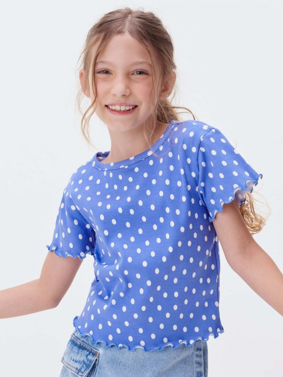 BLUSA INFANTIL ESTAMPADA - AZUL 