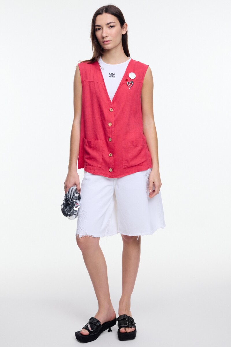 CHALECO BOLSILLOS Rojo