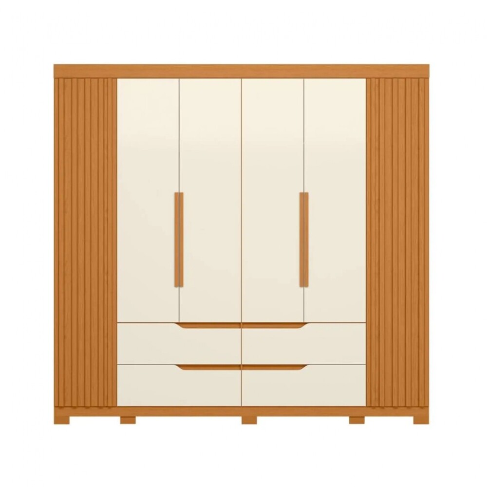 Ropero 6 puertas 4 cajones - Doble Casal Off Freijo