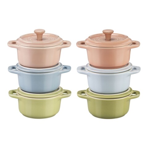 STAUB MINI COCOTTE SET 6 PZ COLORES MIXTOS STAUB MINI COCOTTE SET 6 PZ COLORES MIXTOS