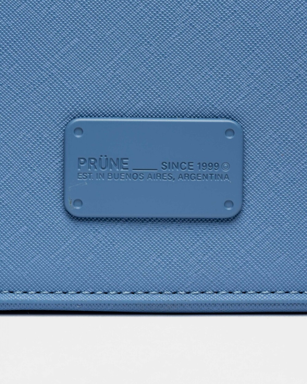 Cartera de mano New Penny en efecto cuero saffiano Coast Blue