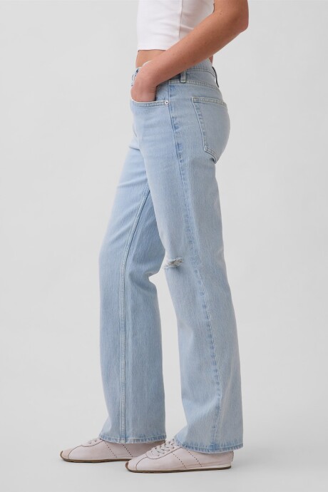 Jean Relaxed Straight Mujer Light