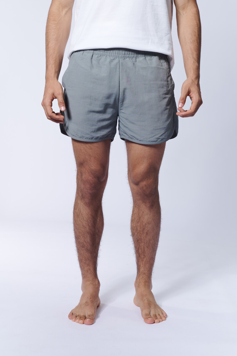 Short de Baño Runner Gris Claro