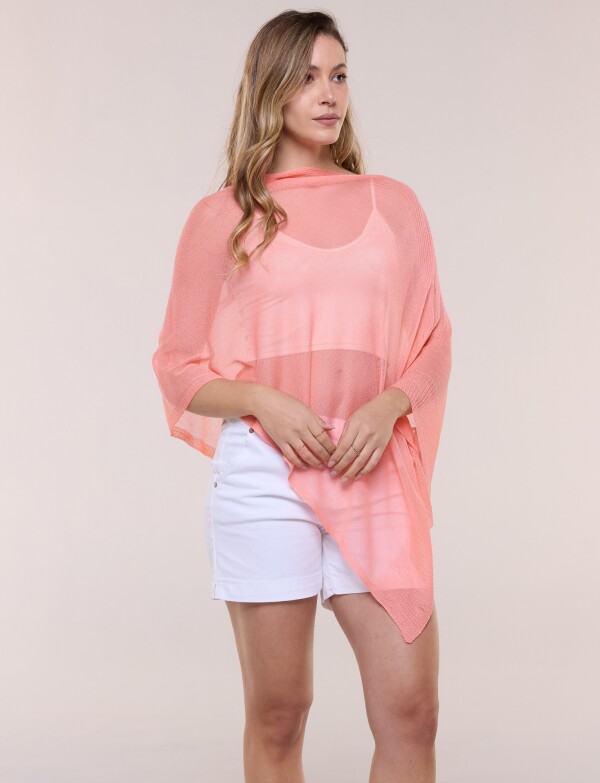Poncho Traslúcido CORAL