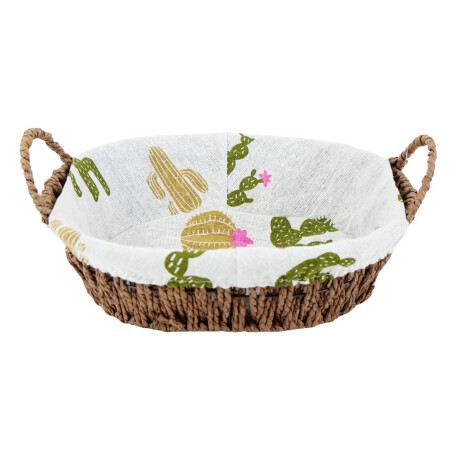 Panera de rattan y tela Panera de rattan y tela