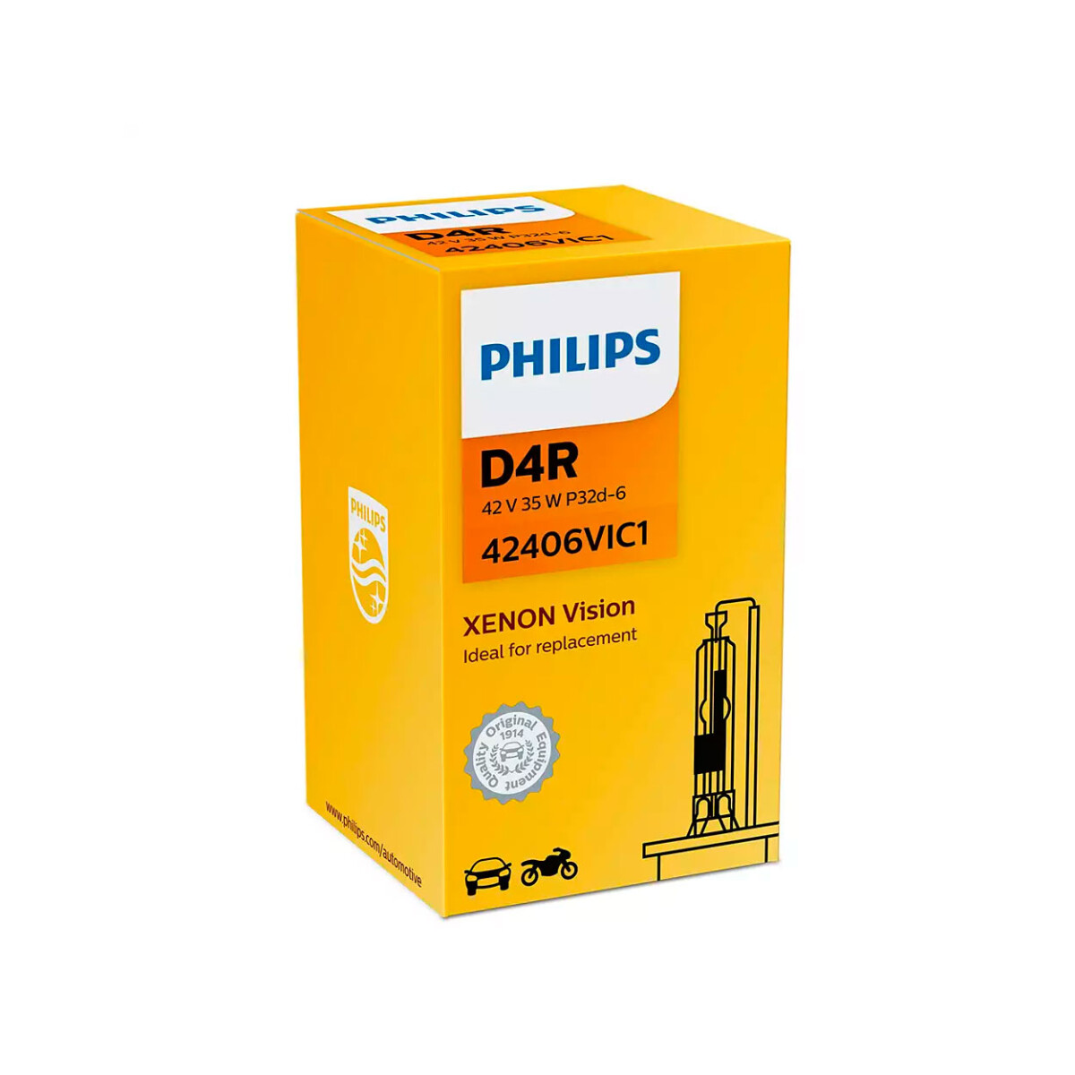 LAMPARA - XENON D4R 42406 VI 42V 35W P32D-6 C1 PHILIPS 