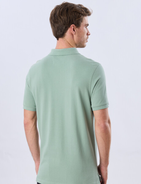 REMERA POLO LISA PIQUÉ Verde Claro