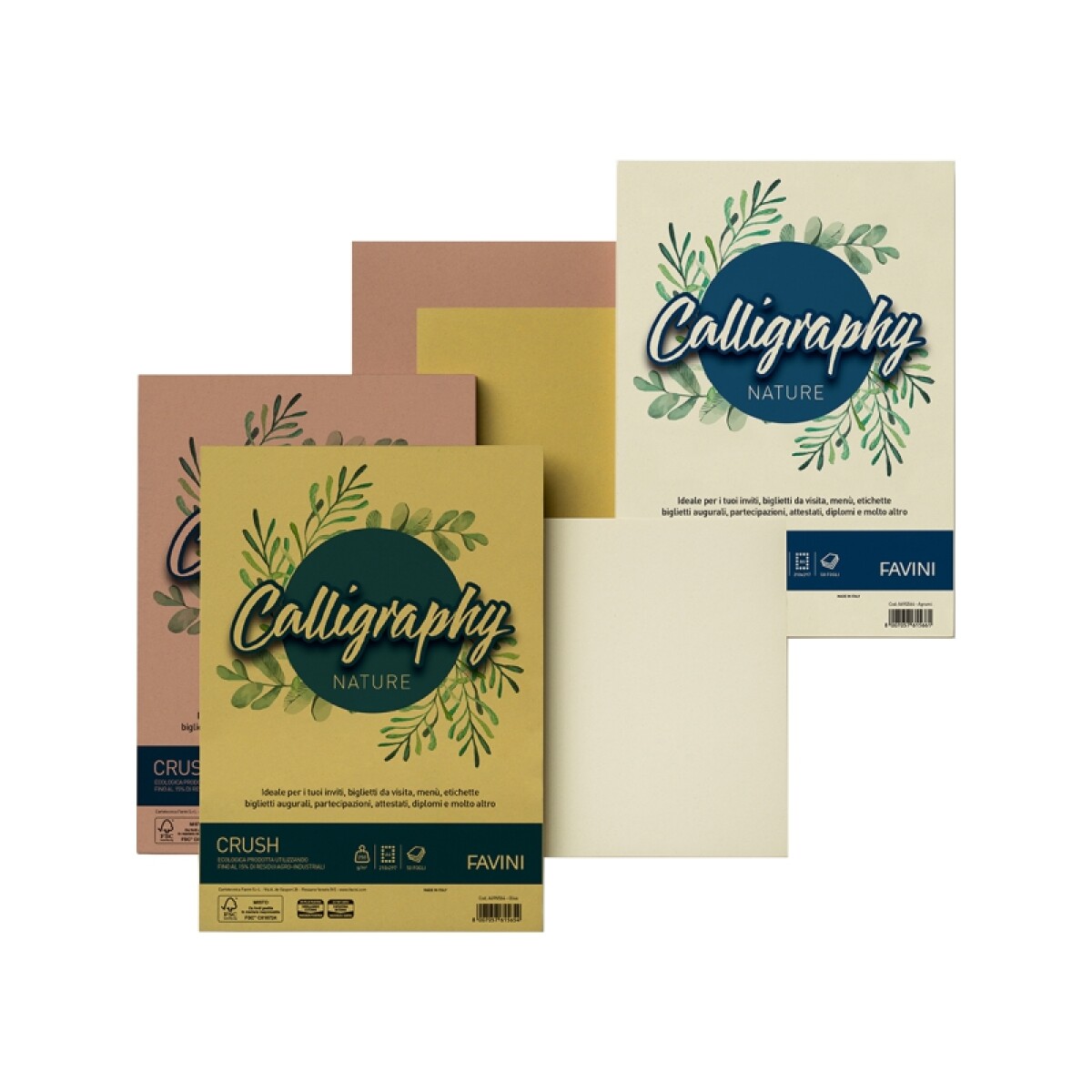 Hoja A4 Favini Calligraphy Nature - 110 g 