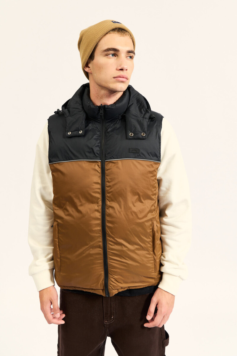 CHALECO PUFFER REVER VEST H-marron
