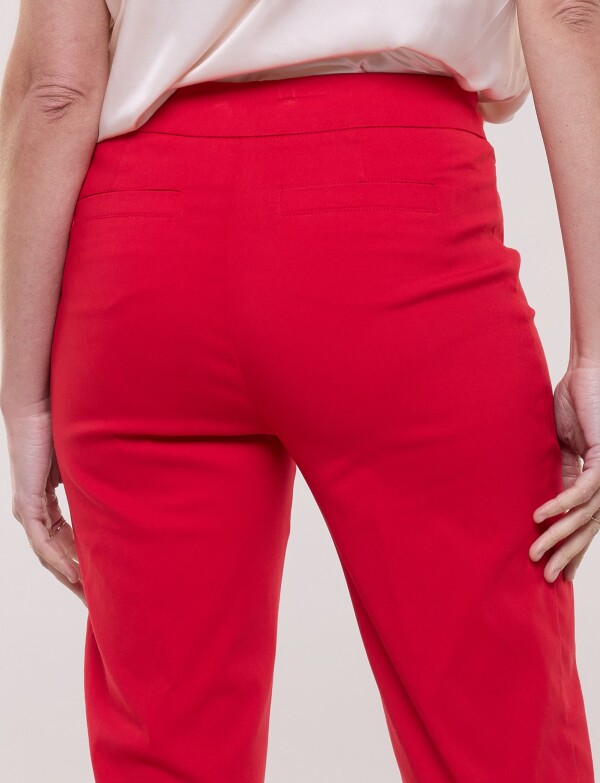 Pantalón Slim Pull On ROJO
