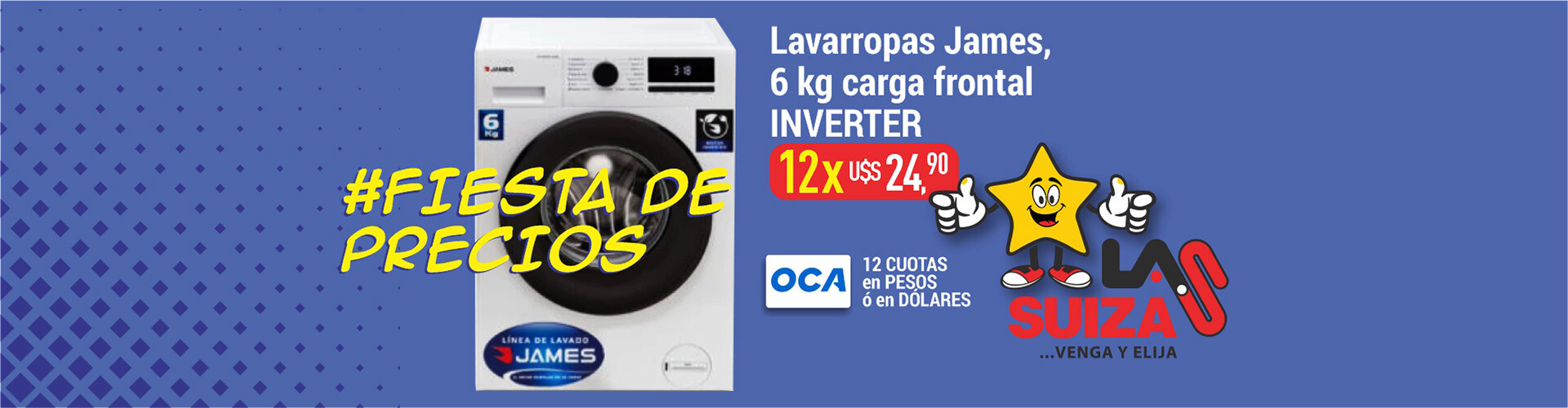 Lavarropas 6KG james