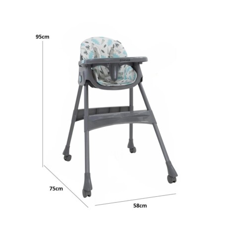 Silla de Comer para Bebes Bebesit Steps con Bandeja 2 en 1 Verde