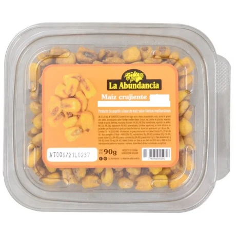 MAIZ CRUJIENTE CON SAL LA ABUNDANCIA POTE 90G MAIZ CRUJIENTE CON SAL LA ABUNDANCIA POTE 90G