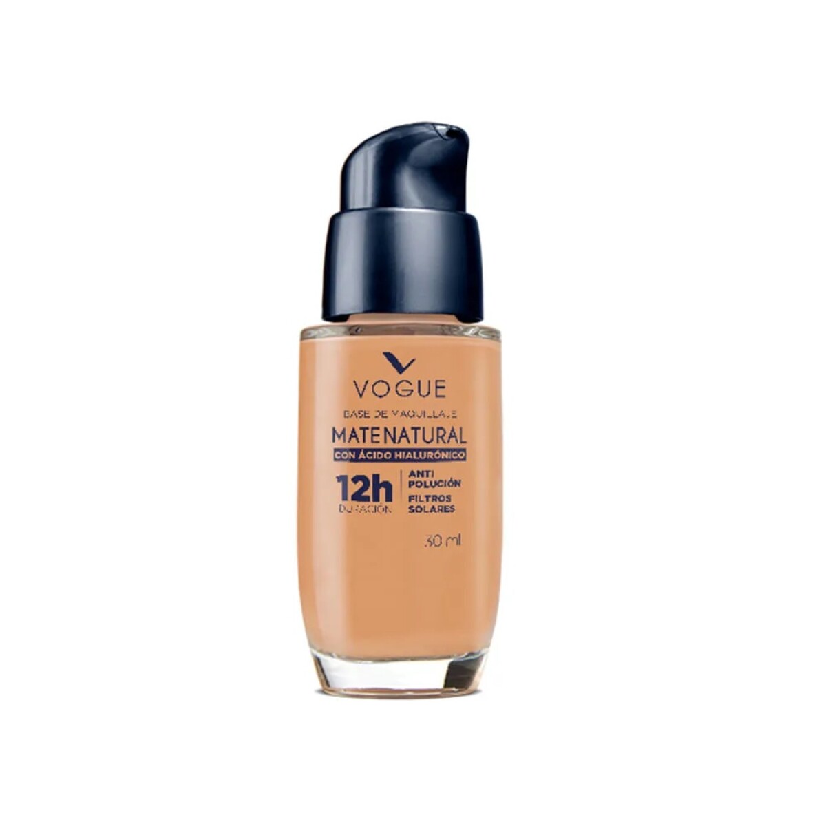 Base Vogue Mate Natural Ácido Hialurónico N°Arena 30ml 