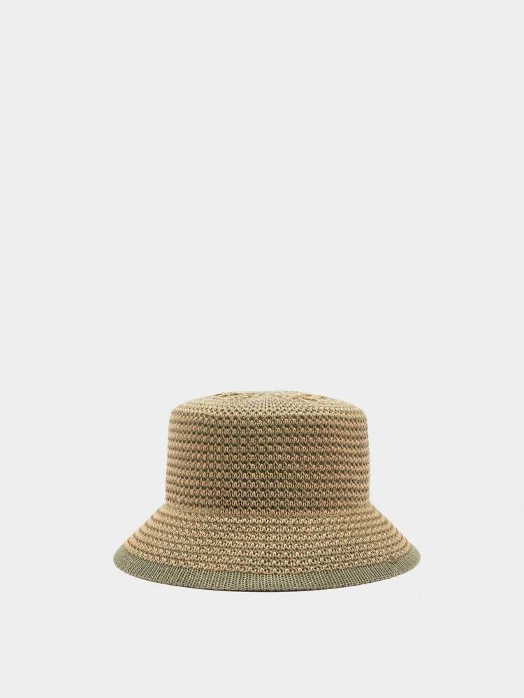 Sombrero Bucket De Punto verde