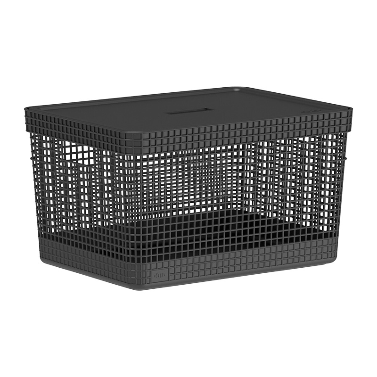 Organizador Rejilla L l Tapa Plástico - Negro 