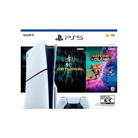 Consola SONY PlayStation 5 Slim Standard 1TB + Dos Juegos - Blanca Consola SONY PlayStation 5 Slim Standard 1TB + Dos Juegos - Blanca